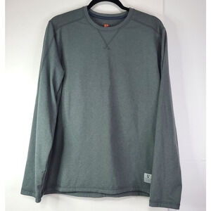 Men’s Rugged Elements Durable Utility Long Sleeve Blue Shirt M Base Layer